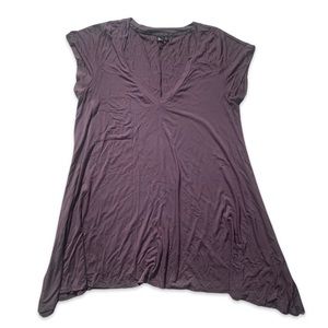 ModCloth Asymmetrical Grey Tunic Tee L